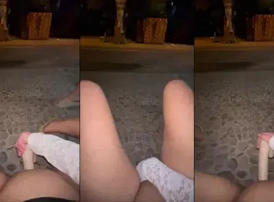 Nửa đêm chơi lớn em ra trước cửa nhà móc cua thẩm du