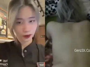 Lộ Clip em nv coffee house bị người yêu đụ tả tơi