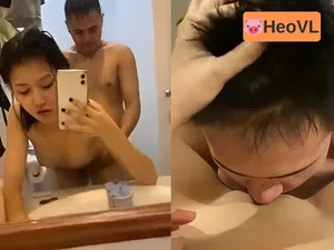 Địt em từ nhà tắm sang phong ngủ cực phê sướng tê lồn