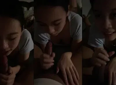 Cô nàng xinh mói lớn bú cu phê pha