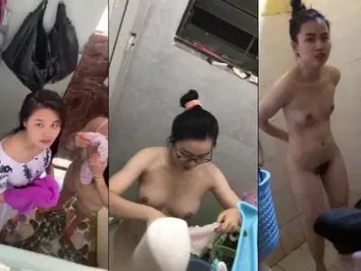 Quay trộm gái xinh múp thay đồ trong nhà tắm
